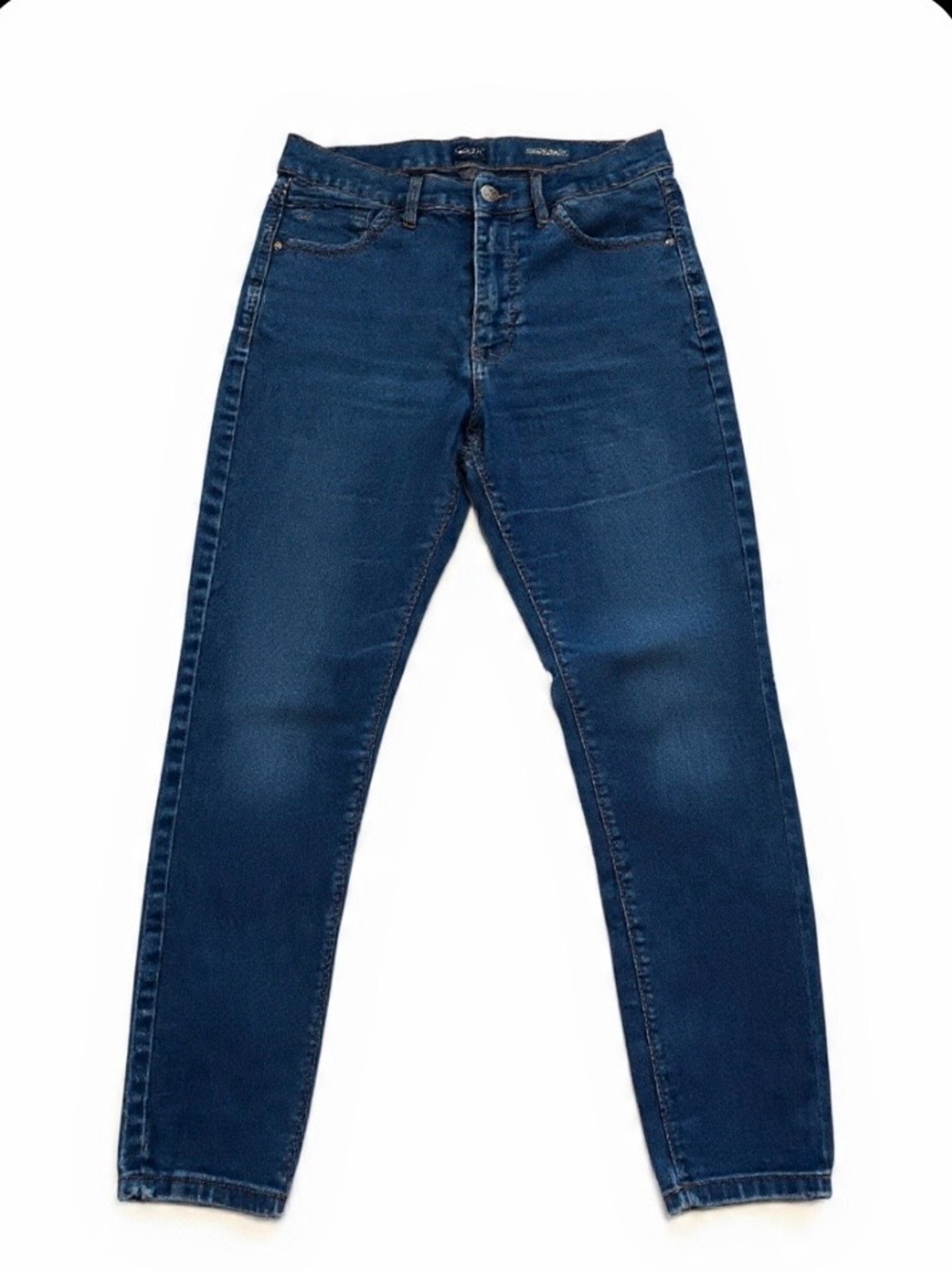 Curve Appeal High-Rise Essential Skinny Jeans Size 8/29 Dark Wash Stretch Curvy